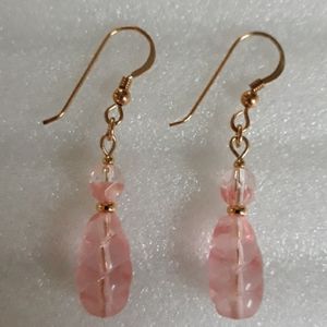 14k Gold-filled Czech Glass Dangle Drop Earrings